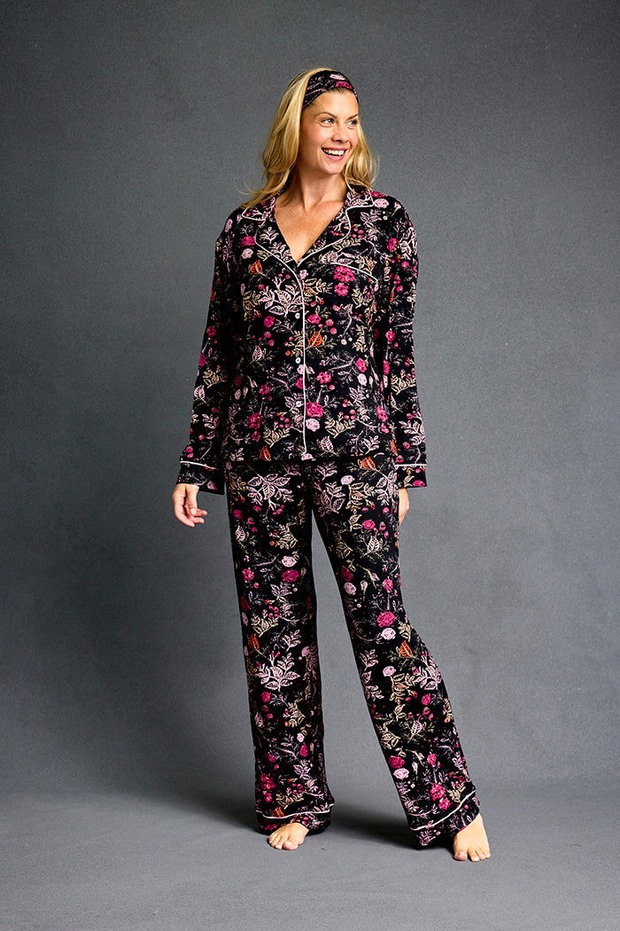 Long Sleeve Button-Down Pajama Set