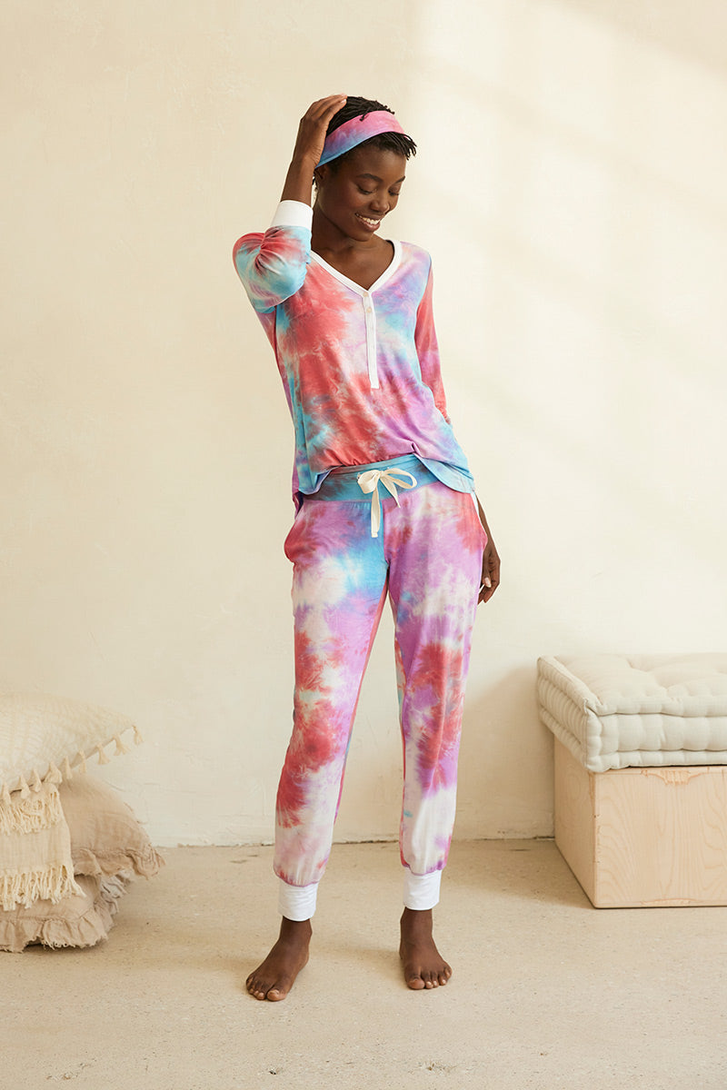 Pajama Pants Ladies Tie Dye Pyjamas Junzan Viking Viking Pajama