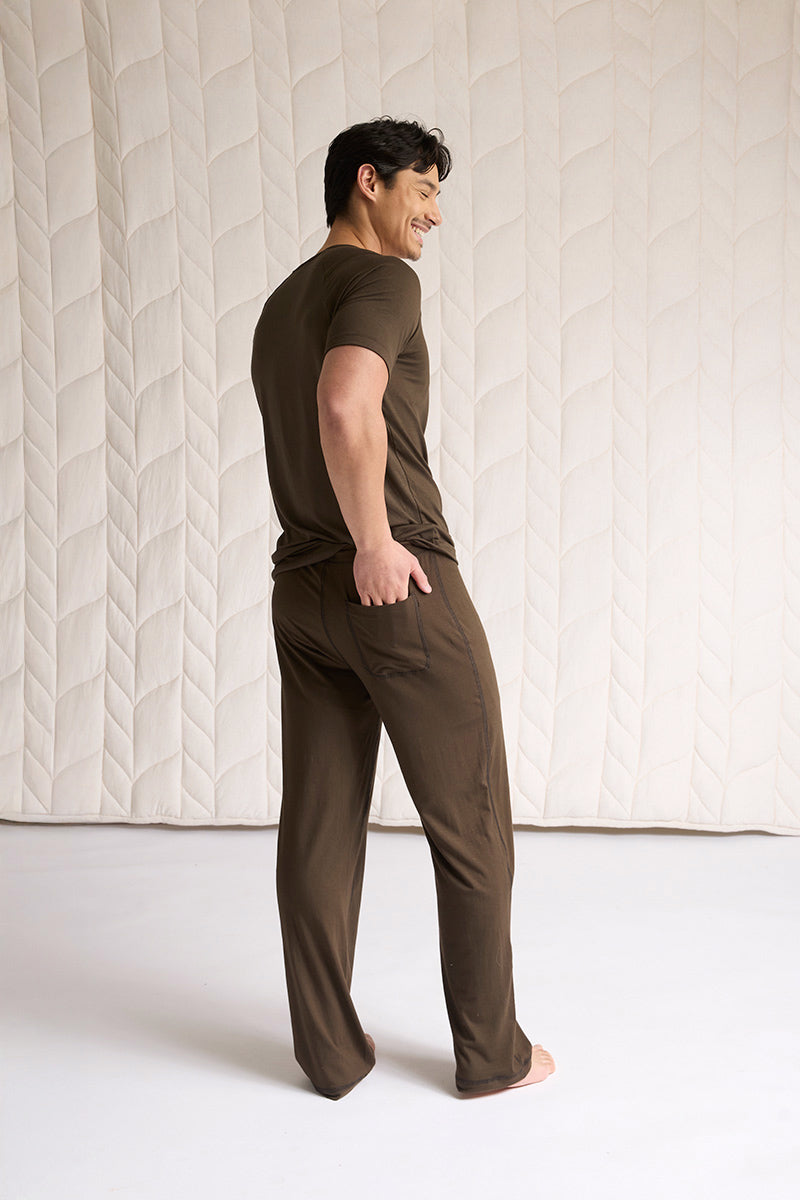 Aaron is 6'0", typically wears a size 30 pant, has a 40" chest and is wearing a small pant and medium top