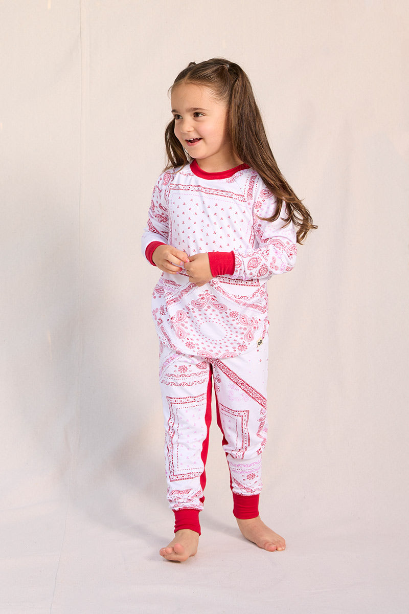 Ruby is wearing a size 3/4