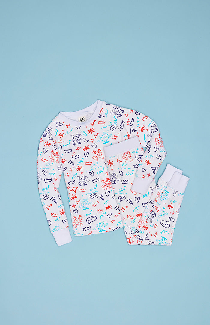 Kids Long Sleeve + Lounge Pant PJ Set