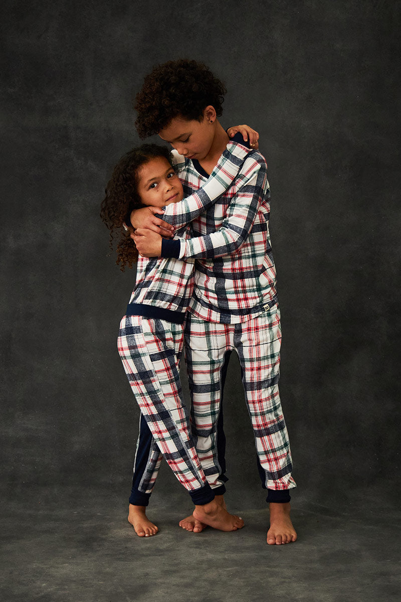 Jaia is 4 years old and is wearing a size 3/4. Karter is 8 years old and is wearing a size 7/8.