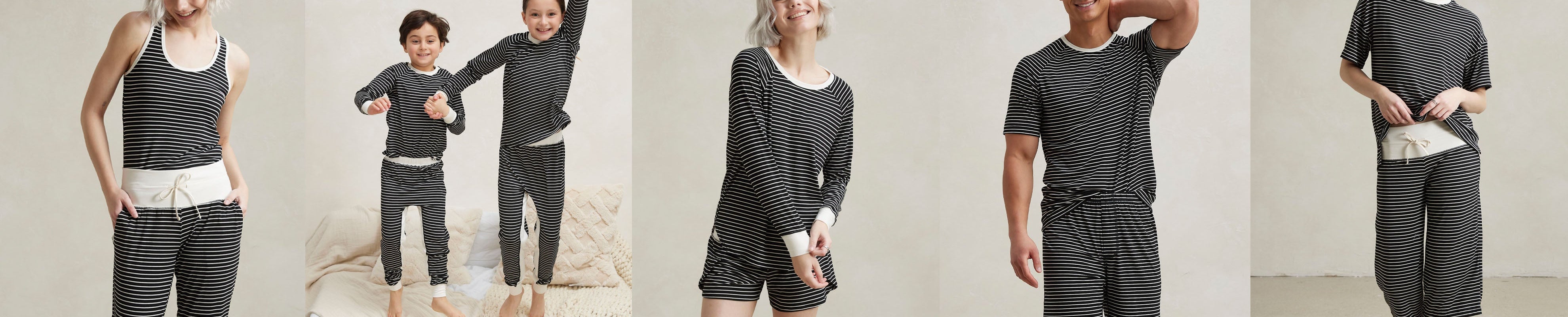 Black with Thin White Stripe