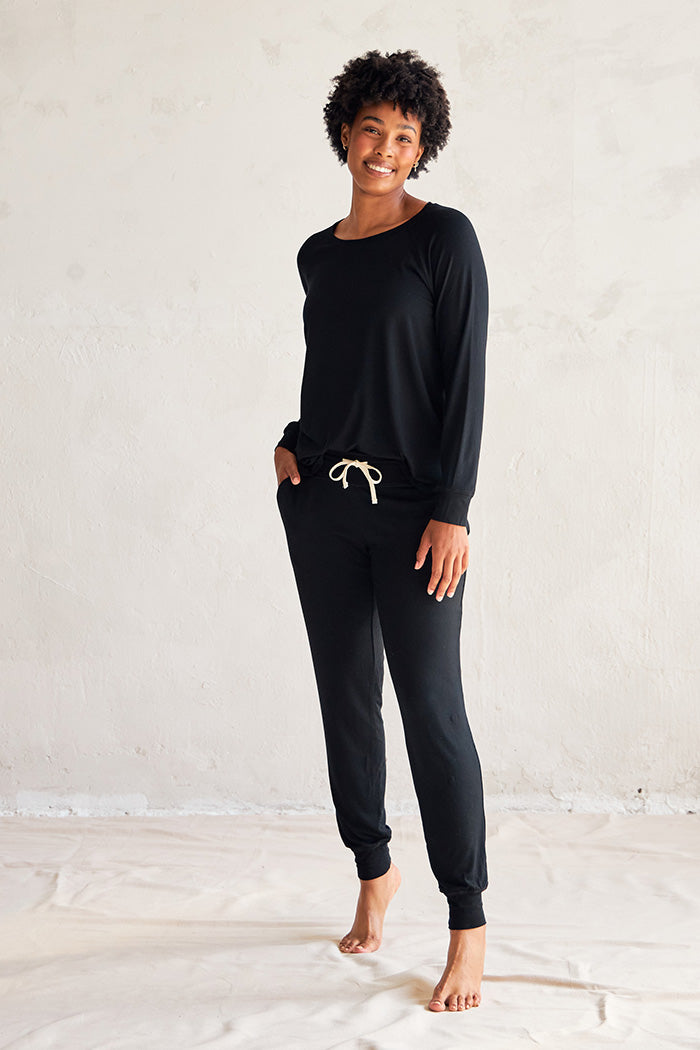 Relaxed Long Sleeve Top + Harem Pant