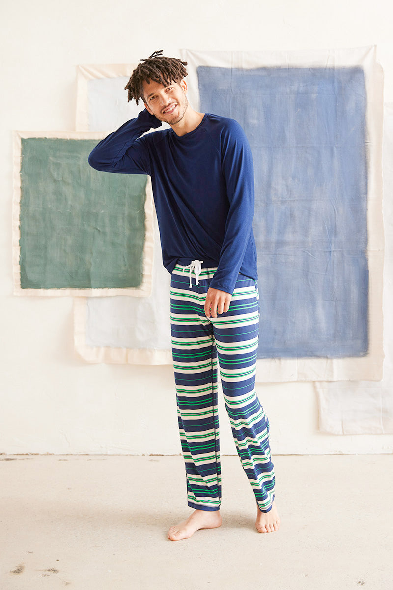 Pajama Set: Long Sleeve Shirt + Pajama Pant