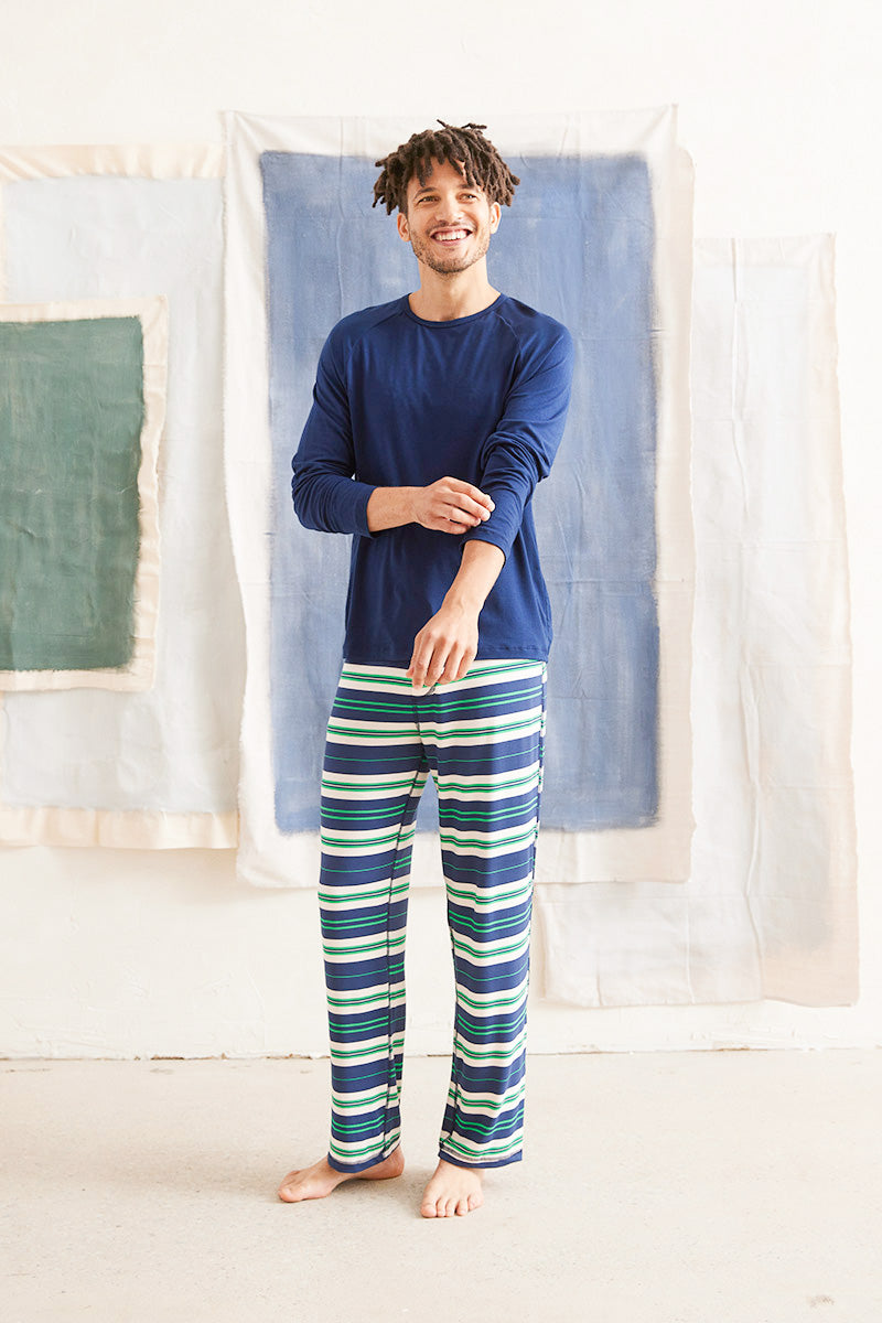 Pajama Set: Long Sleeve Shirt + Pajama Pant