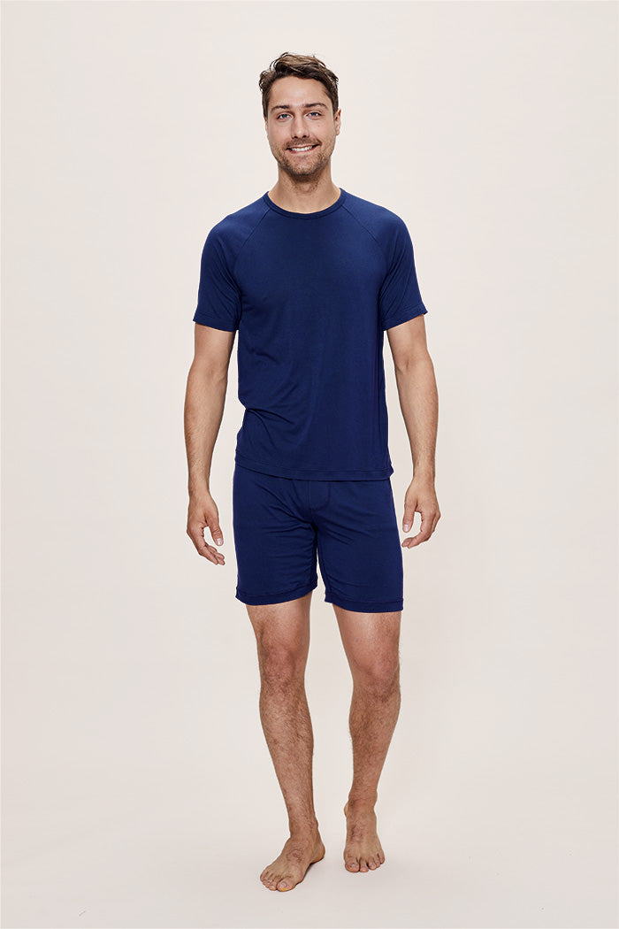 Hanes Men's 2-Piece Short Lounge Set - T-Shirt & Shorts Pajamas, S-2XL