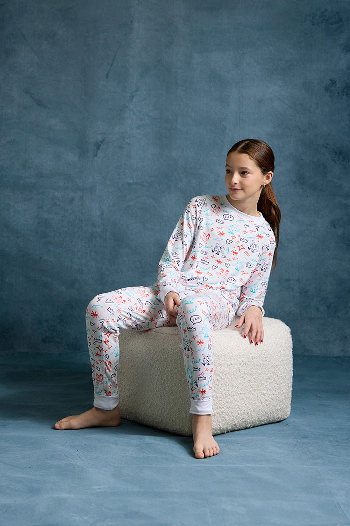 Kids Long Sleeve + Lounge Pant PJ Set