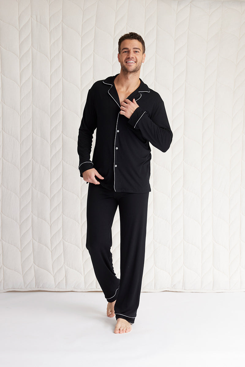 Adam is 6'1", typically wears a size 34 pant, has a 43" chest and a 32" inseam and is wearing a size medium