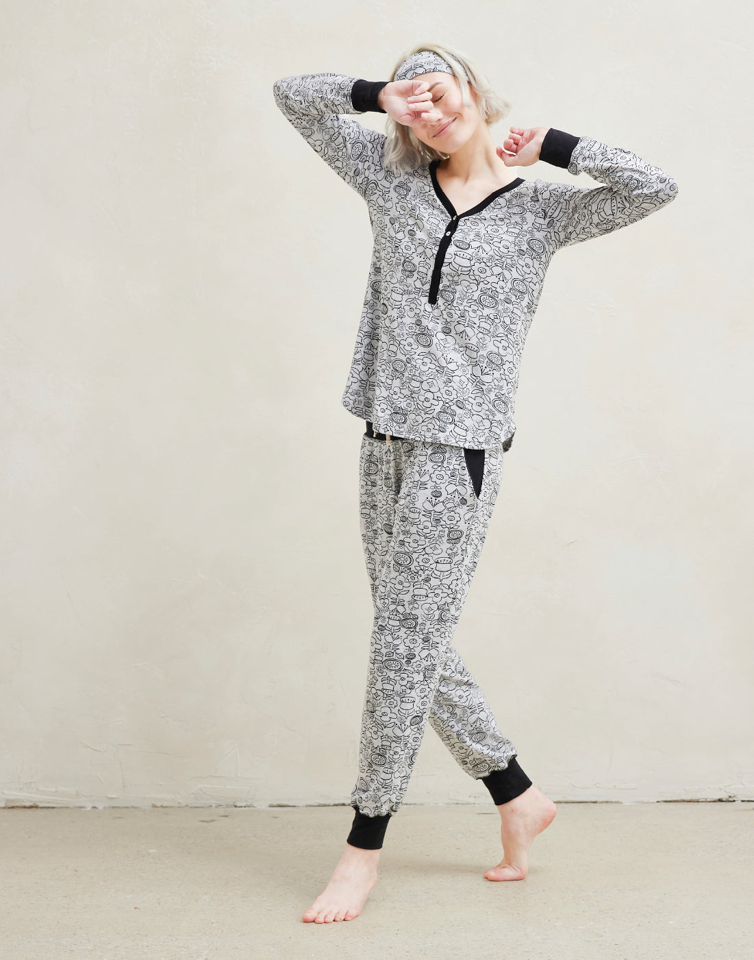 Extra large size set summer pajamas plaid loose pyjama bottoms half sleeve women's  nightwear home in 2023